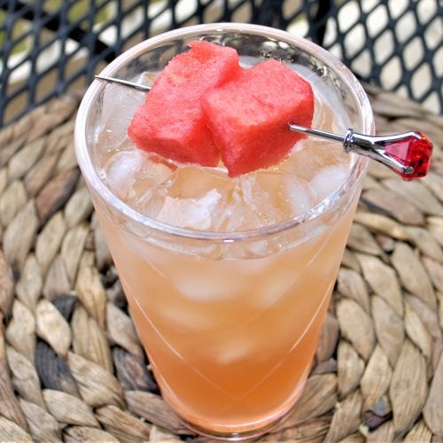 The Sensational icy cold Melon Mixer cocktail. Delicious as a slice of watermelon!