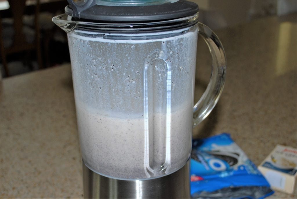 Oreo Cookie Shooters in a blender