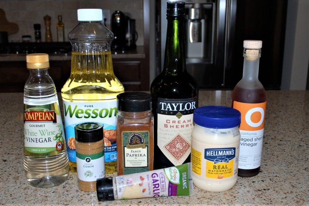 Spanish Style Chicken Wings Ingredients