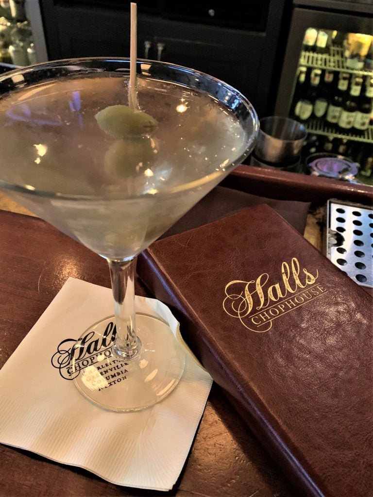 Dirty Martini Halls Chophouse