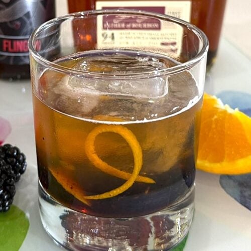 Bourbon Blackberry Mead Cocktail with a twist