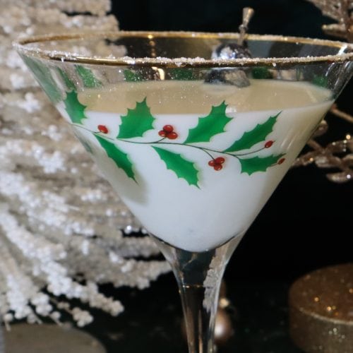 This holiday season, ditch the eggnog and delight with a Snowflake Martini