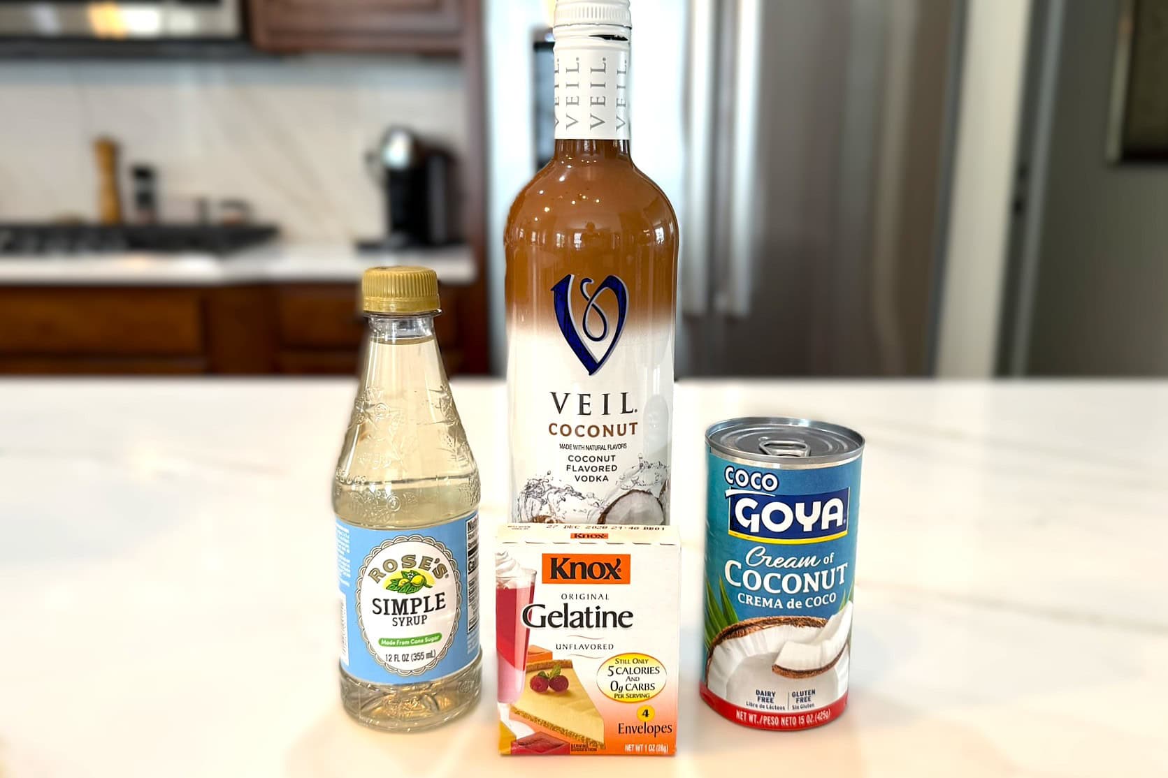Coconut Jello Shot Ingredients