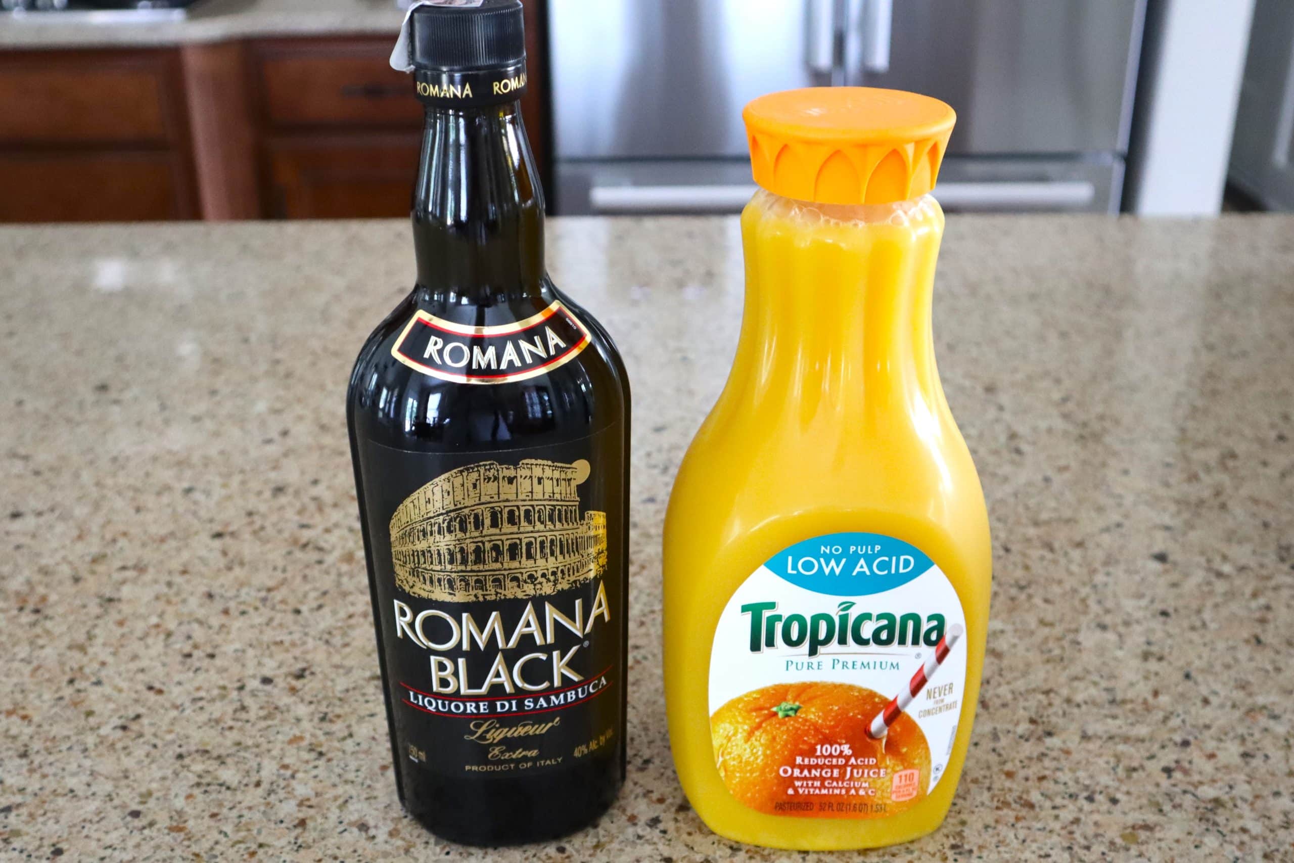 Midnight Sunrise Halloween Shot Ingredients