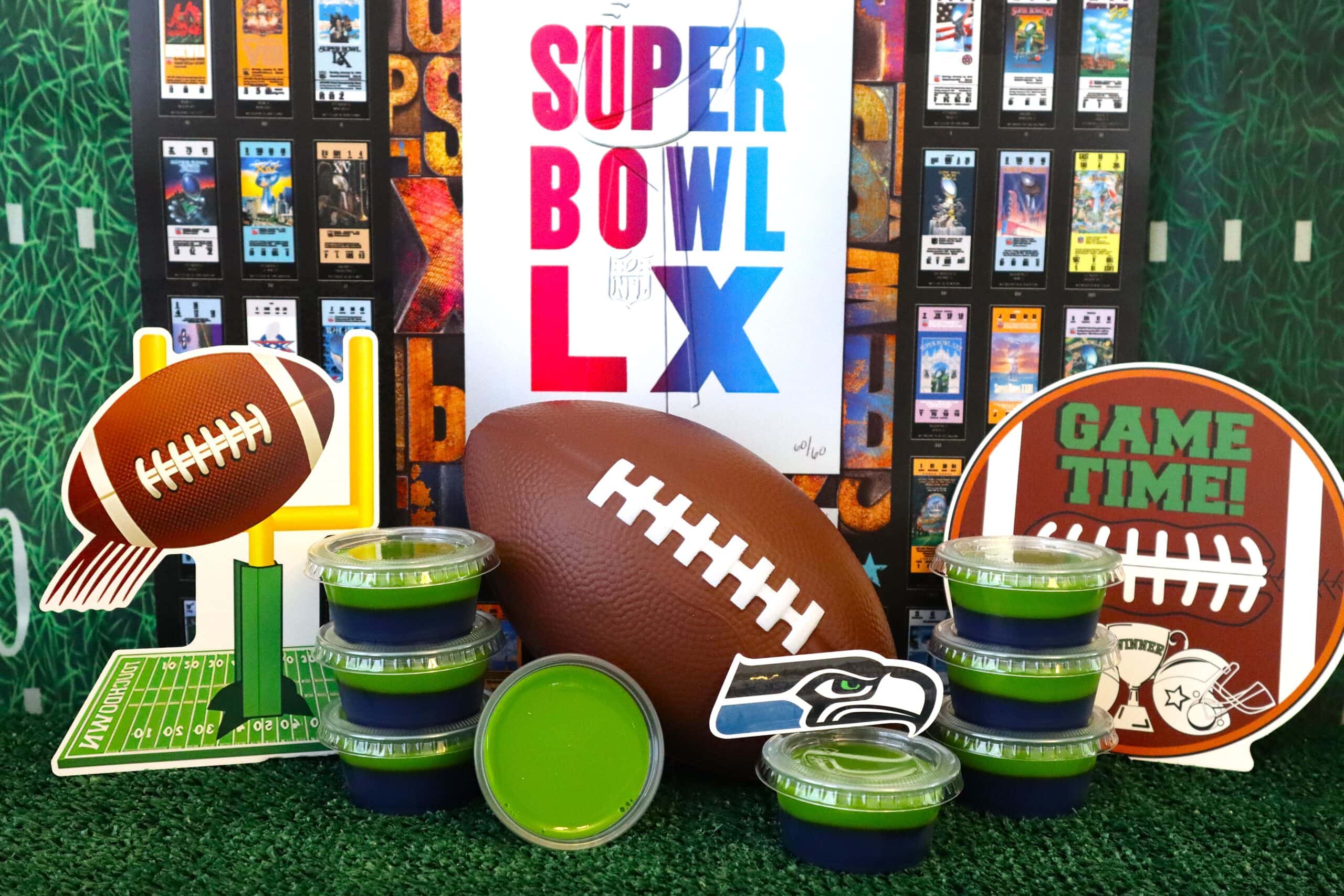 Seattle Seahawks Jello Shots