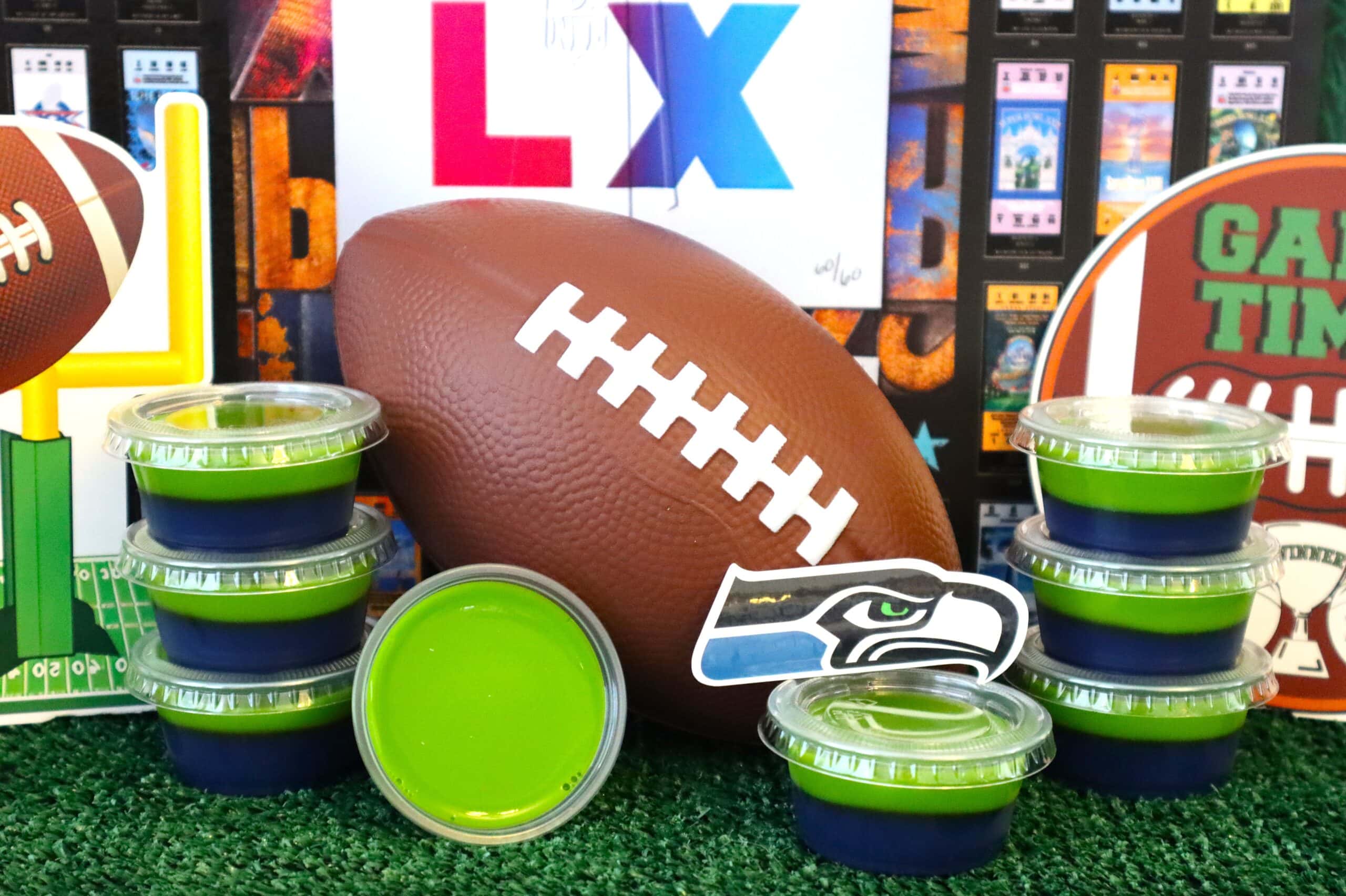 Seattle Seahawks Jello Shots