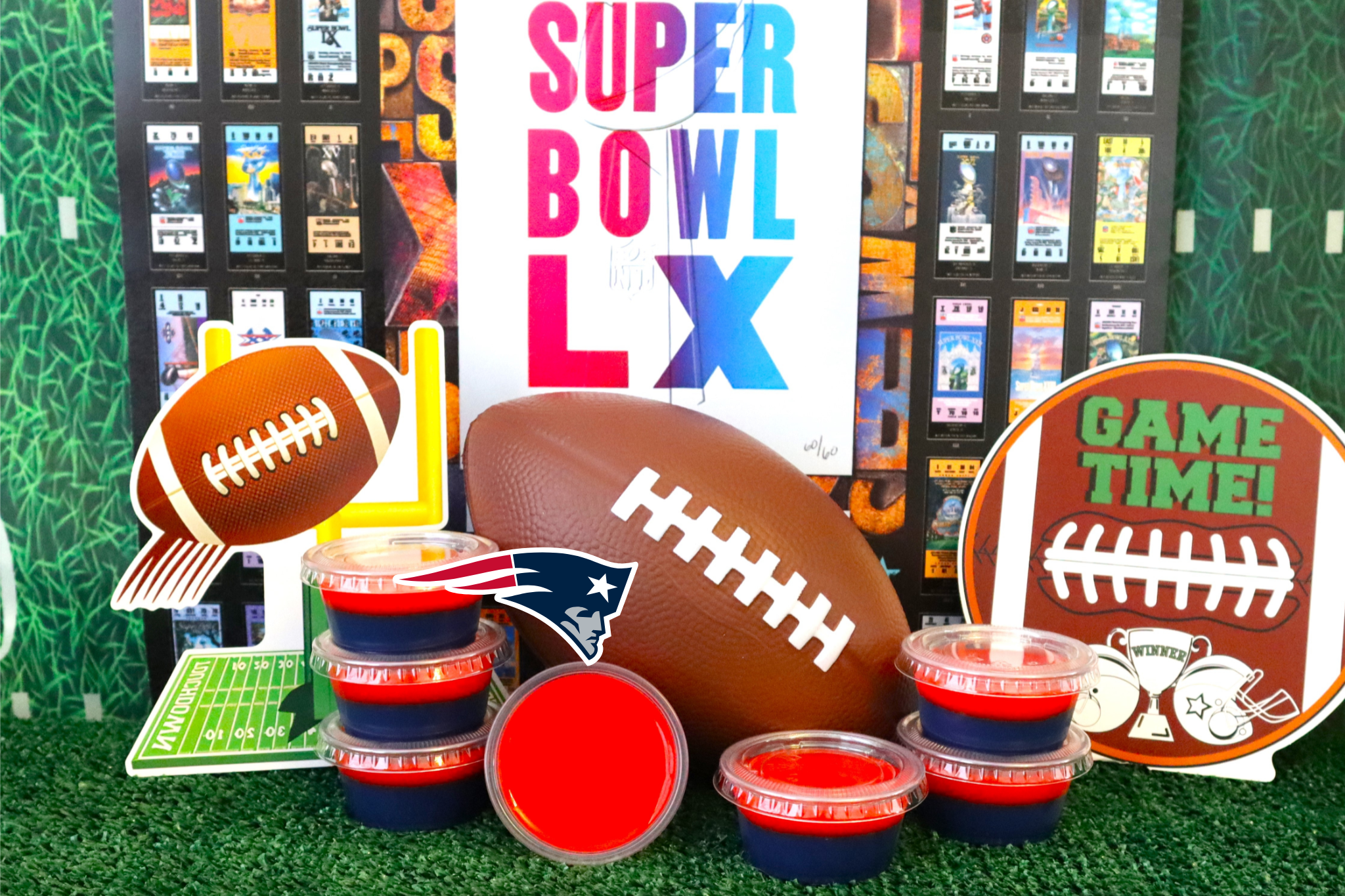 New England Patriots Jello Shots