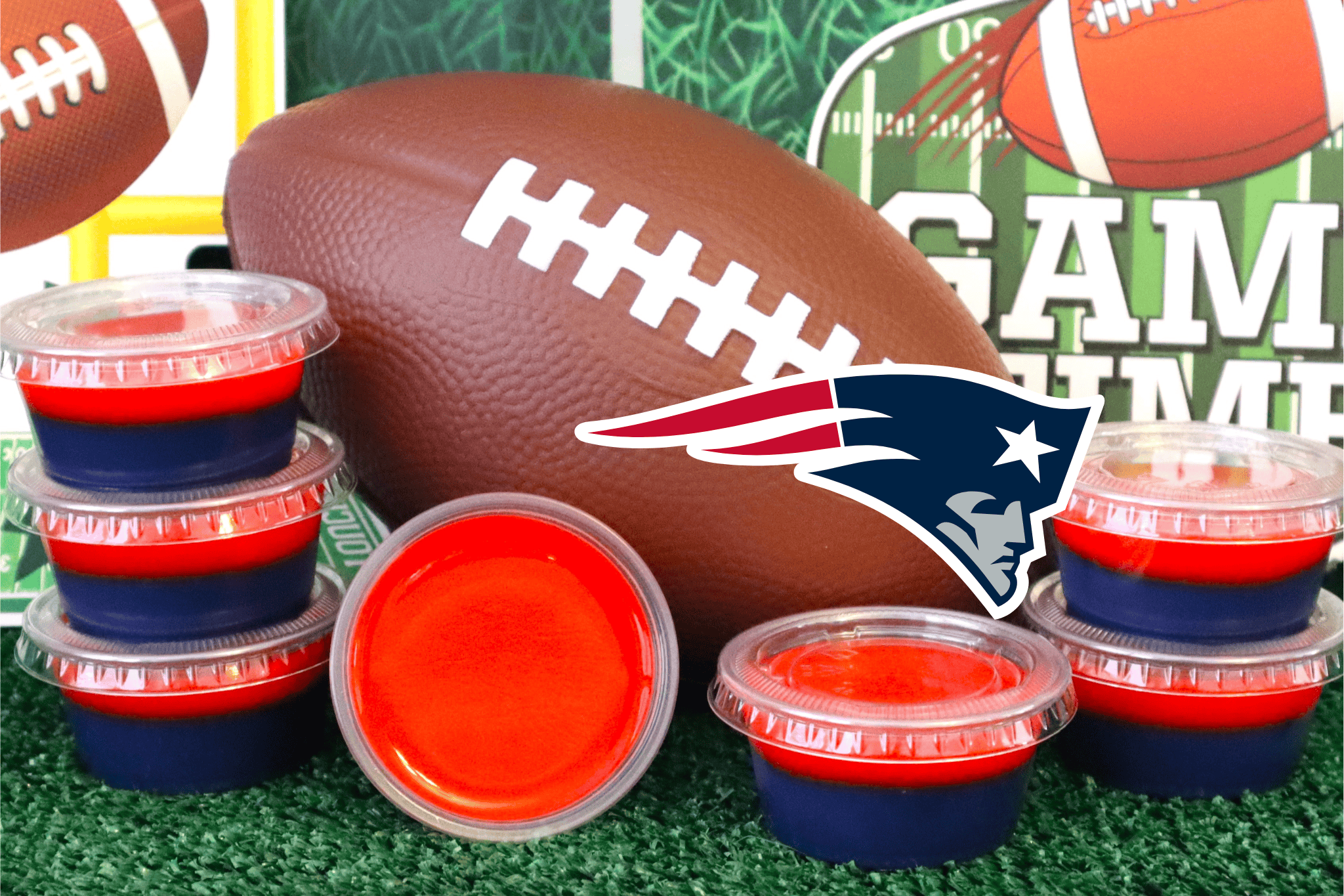 New England Patriots Jello Shots