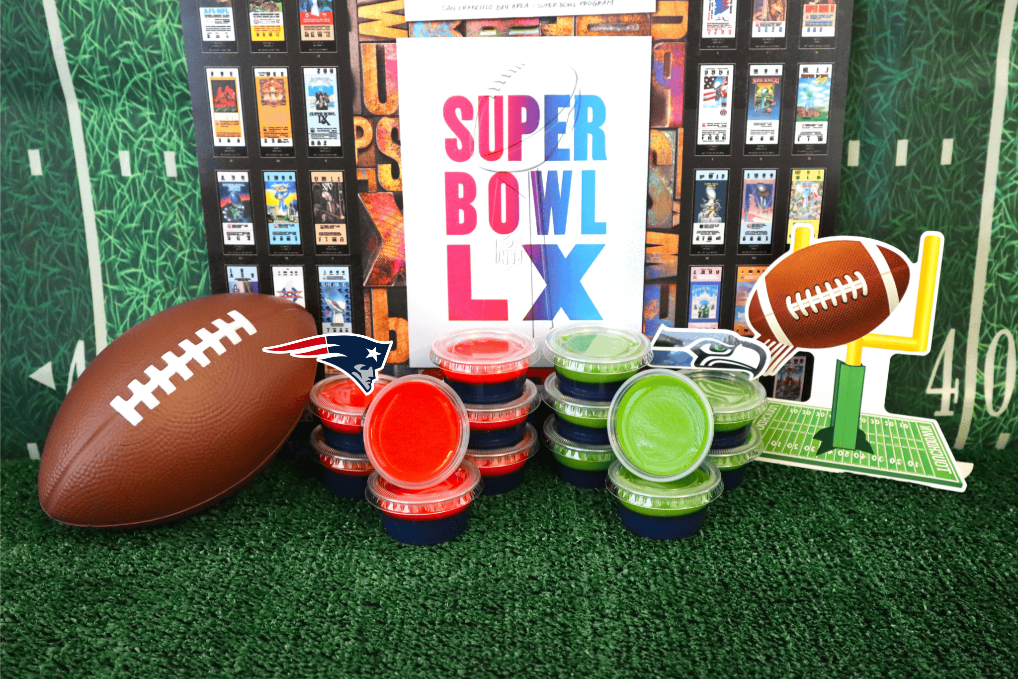 Super Bowl LX Jello Shots