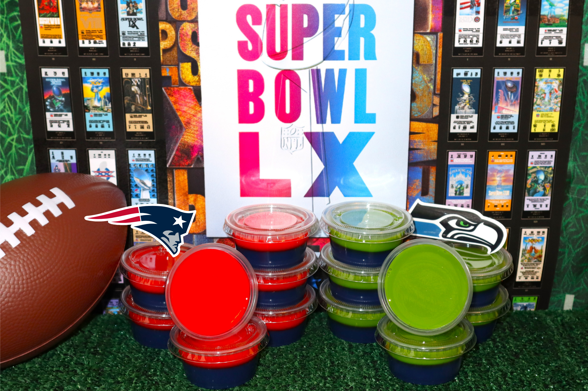 Super Bowl LX Jello Shots