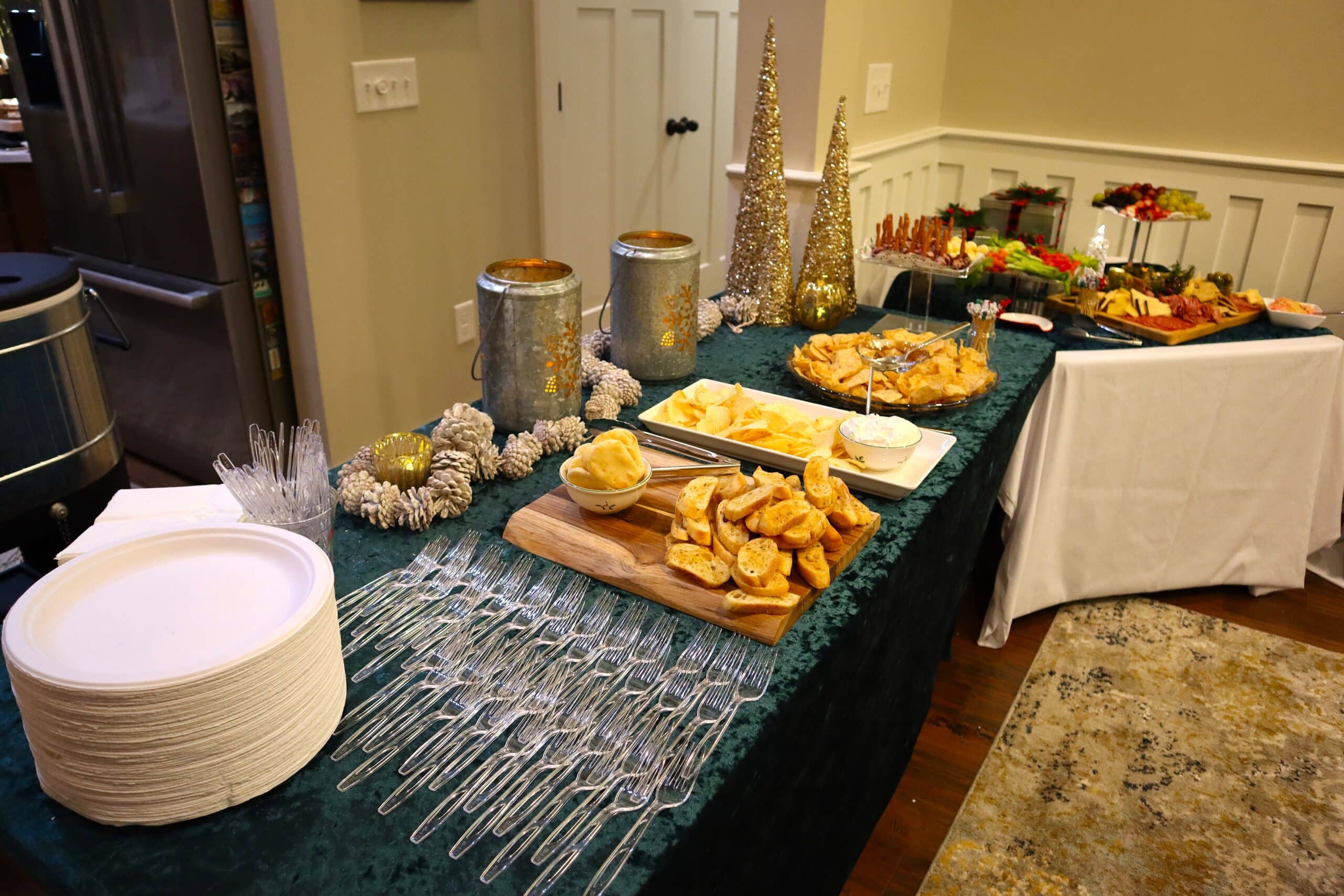 Plates, Utensils, Chips and Dips