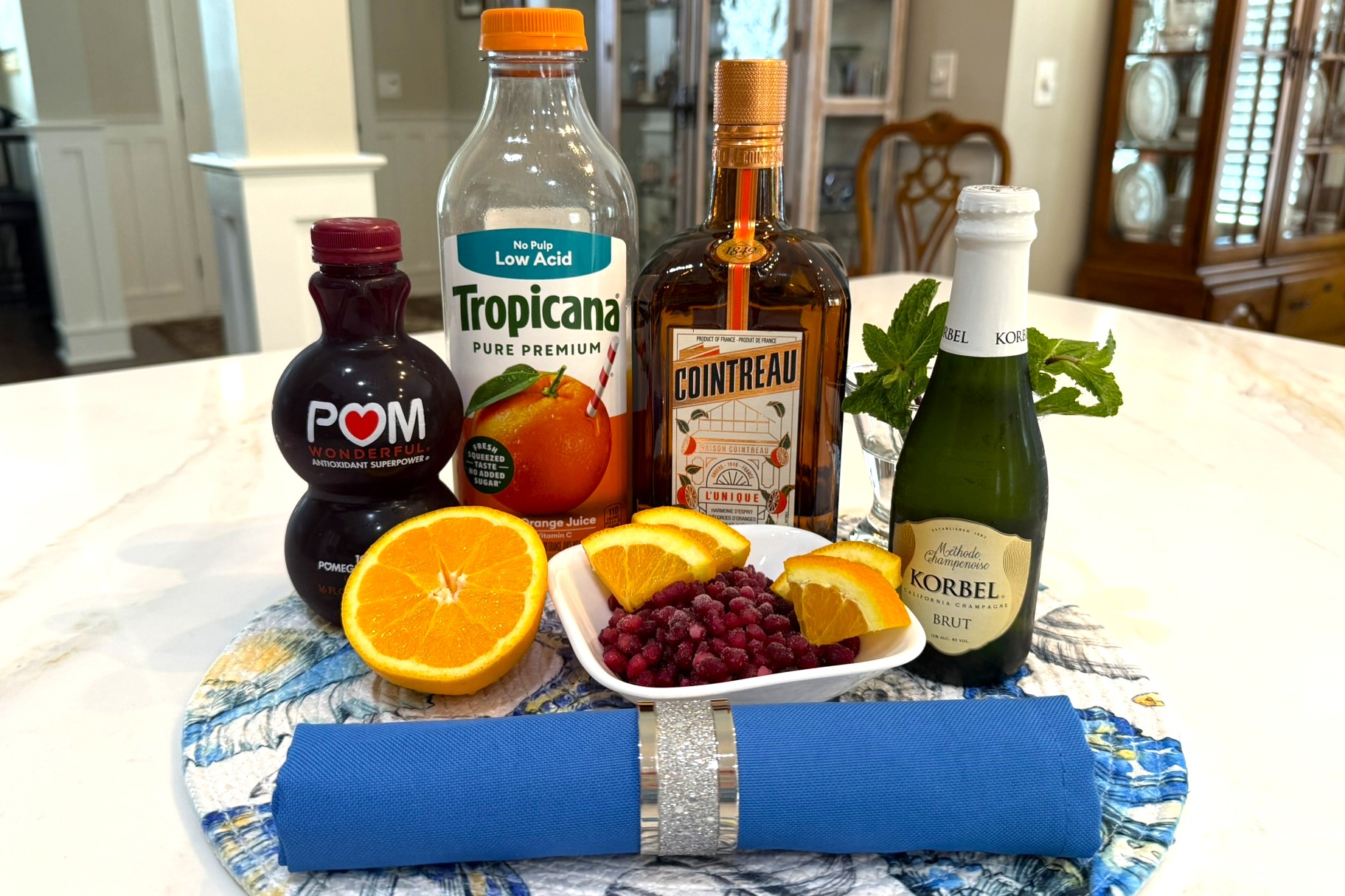 Pomegranate Orange Spritz Ingredients
