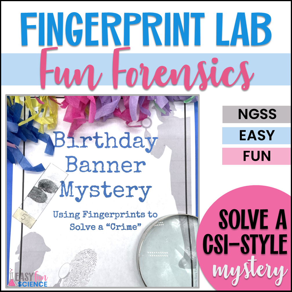 Forensic Science Fingerprinting Activity | Crime Scene Investigation ...