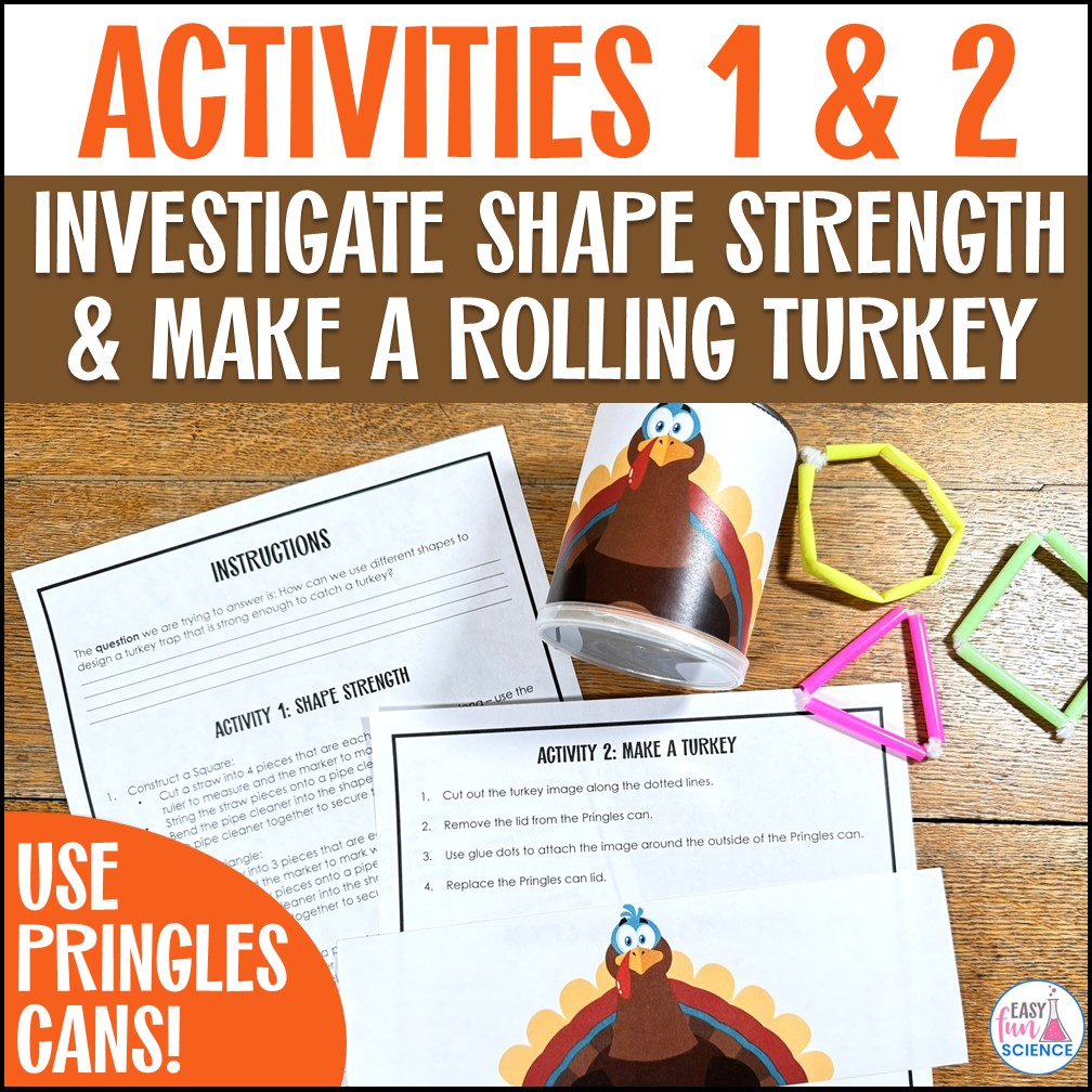 How to Catch a Turkey Activity Thanksgiving STEM Trap Challenge Middle ...