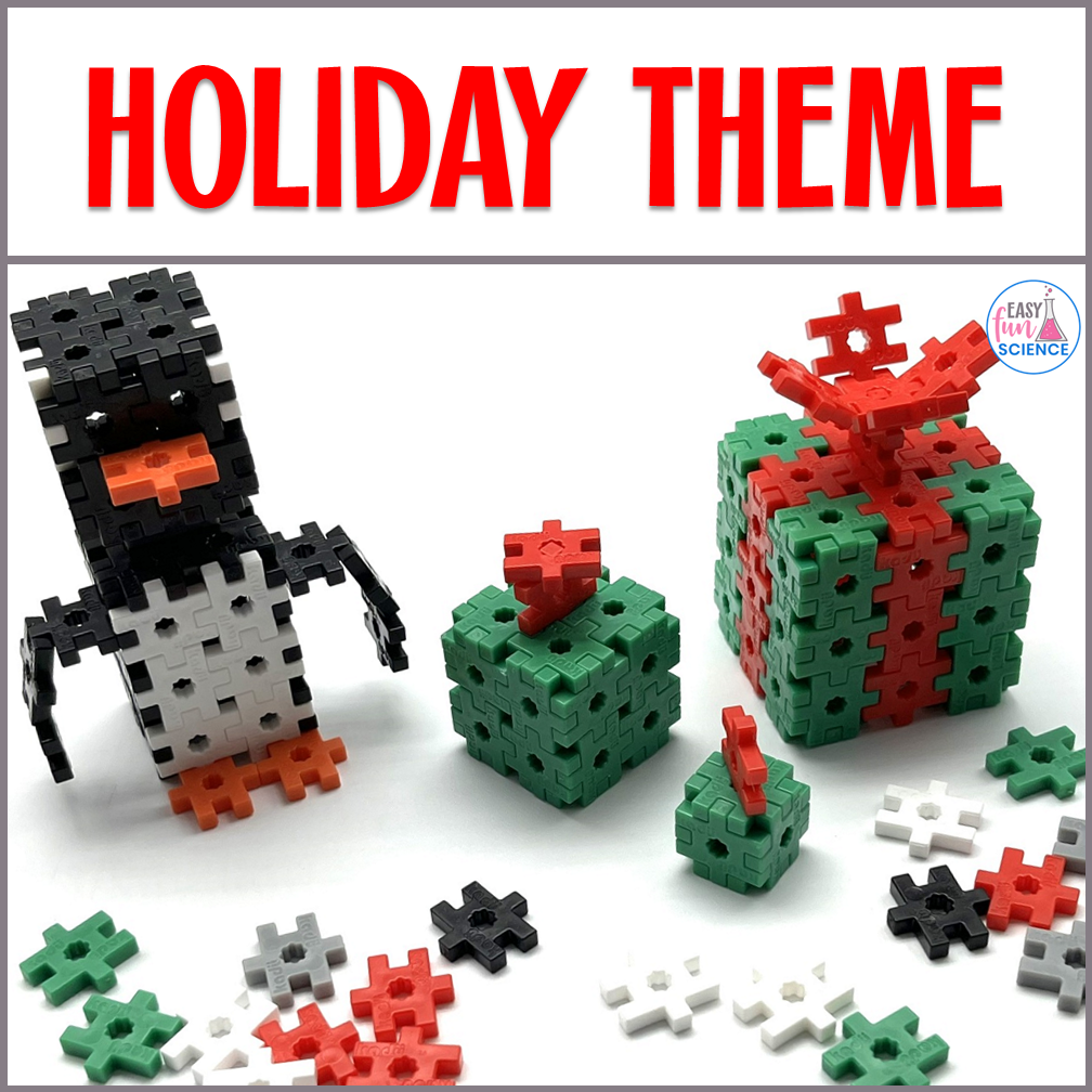 Hashtag Block Task Cards STEM Christmas Building Challenges for Kids ...