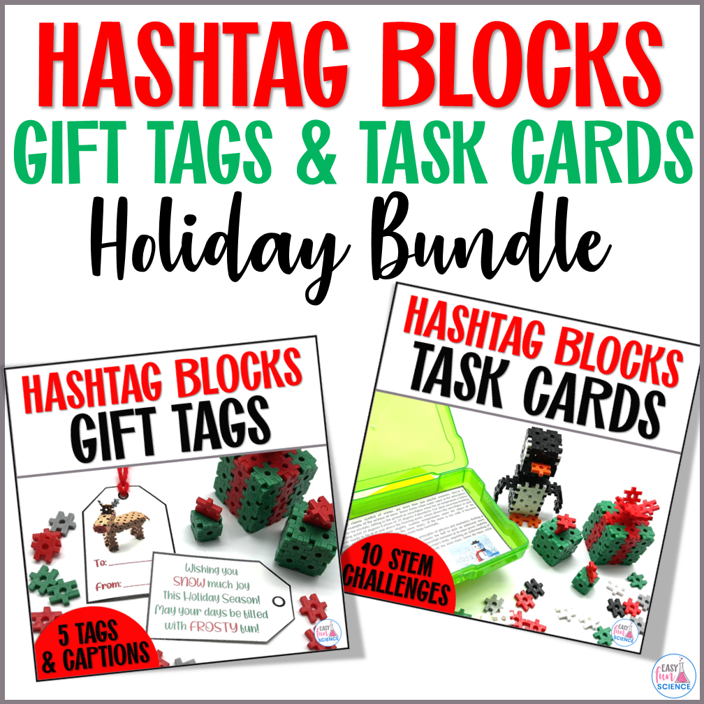 Hashtag Blocks Christmas Activity Fun Holiday STEM & Coding Challenge ...