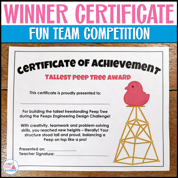 Peeps Project STEM Activity Creative Engineering Challenge for Middle ...