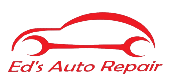 Ed's Auto Repair logo with a red car outline and wrench.
