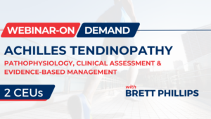 Achilles tendinopathy assessment and treatment by experts.