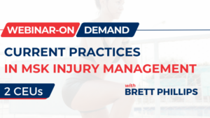 Current Practices in Musculoskeletal Injury Management