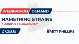 Hamstring Strains: Diagnosis & Management
