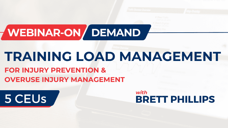 Training Load Management for Injury Prevention and Overuse Injury Management