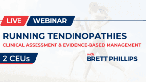 Running tendinopathies webinar with clinical assessment and evidence-based management.