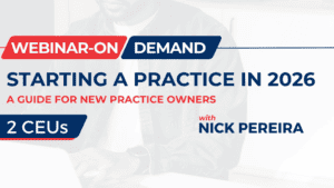 Webinar on starting practice in 2026 with Nick Pereira, for new practice owners.