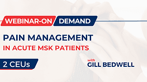 Pain Management in Acute MSK Patients