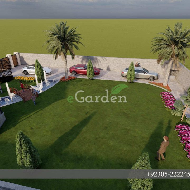 1 Kanal House Lawn Landscape Design by eGarden