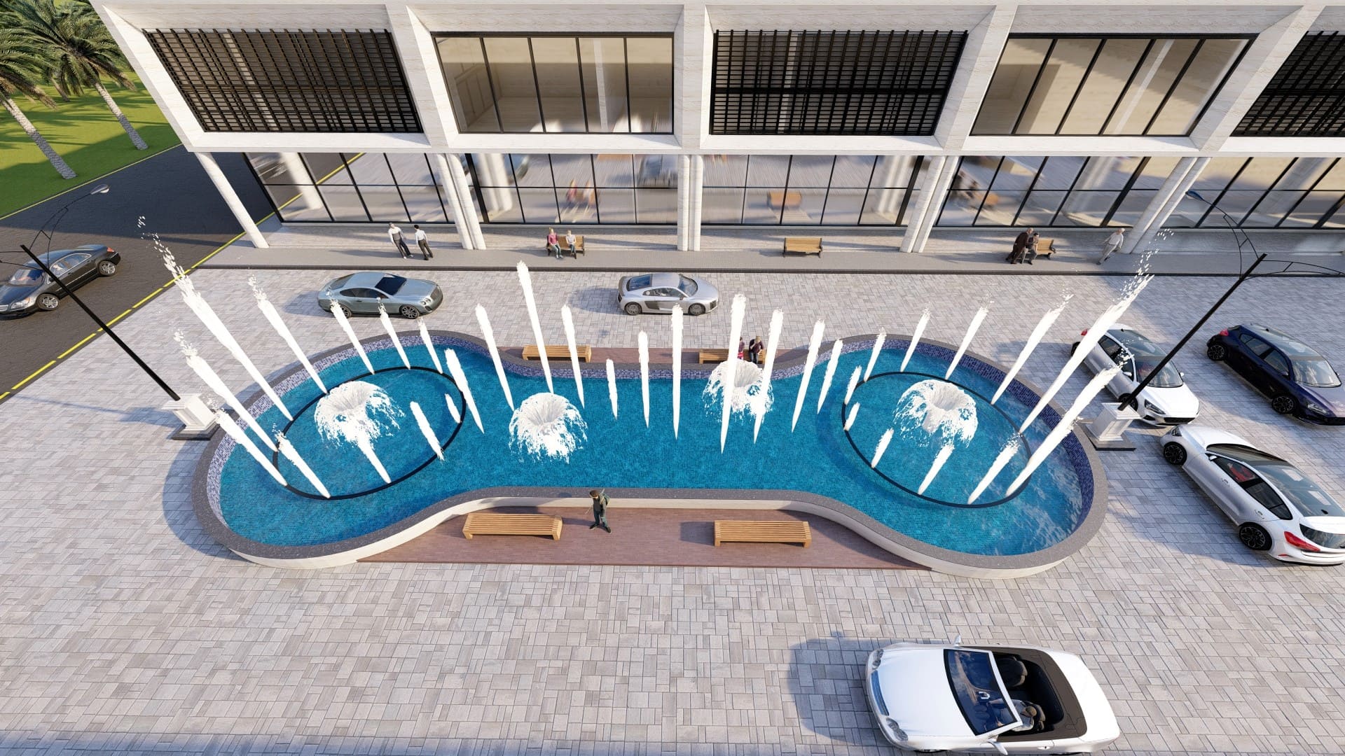 Sialkot cantt dancing fountain