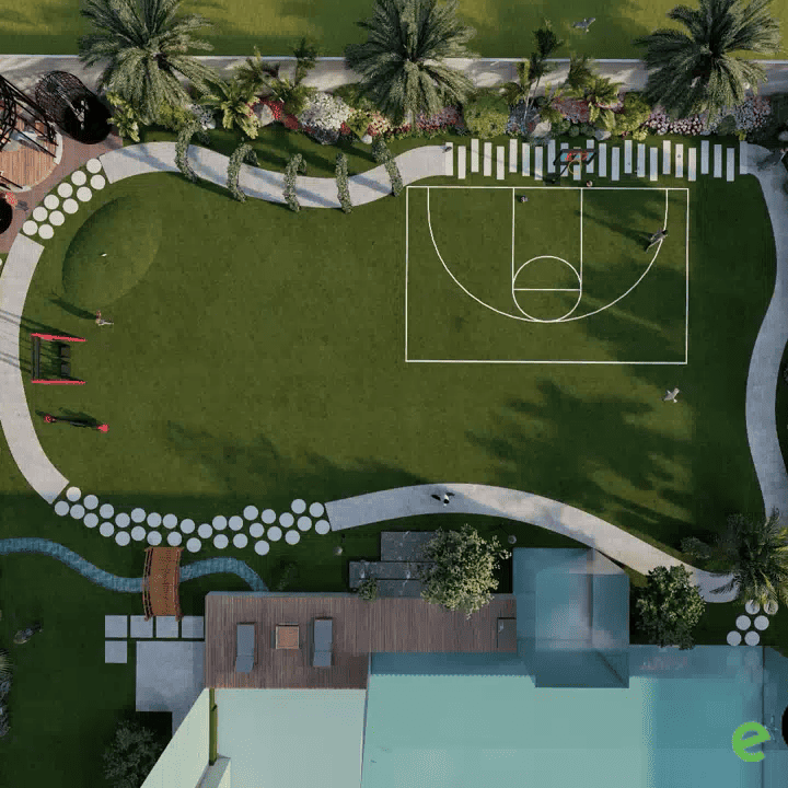 Ibrar-ul-Haq House Lawn Landscape Design