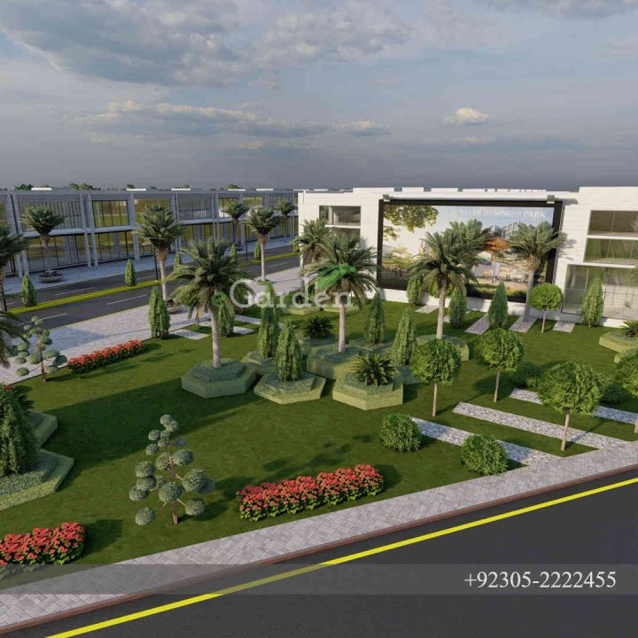 Outdoor Commercial Landscape by eGarden