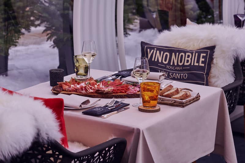 Giardino Mountain transparent restaurant