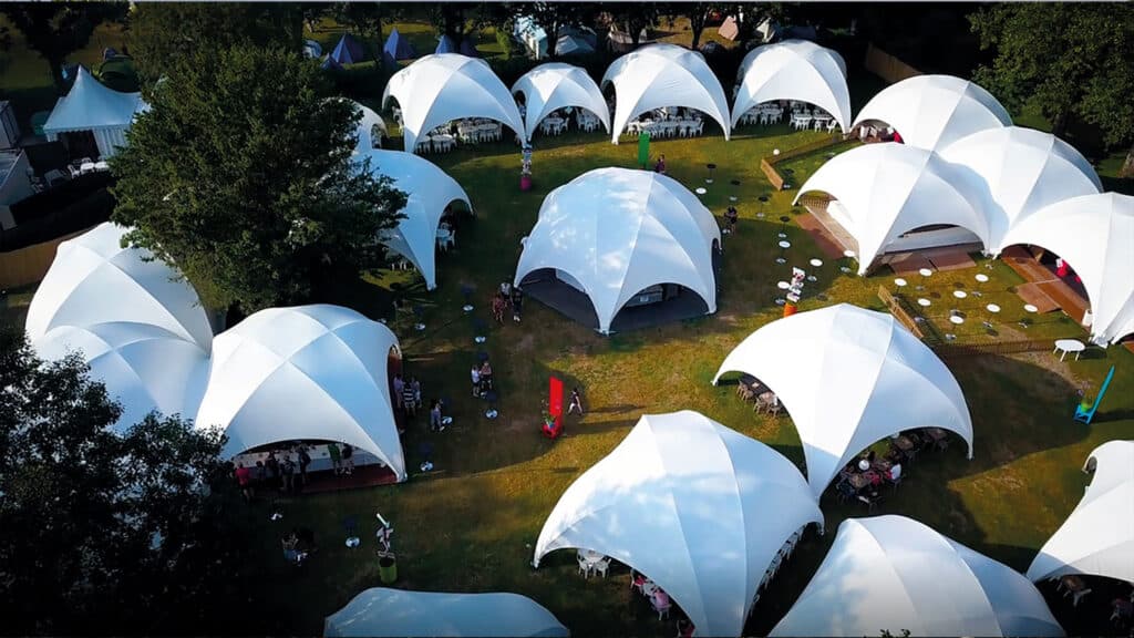 Creative Structures Tents set up at an event