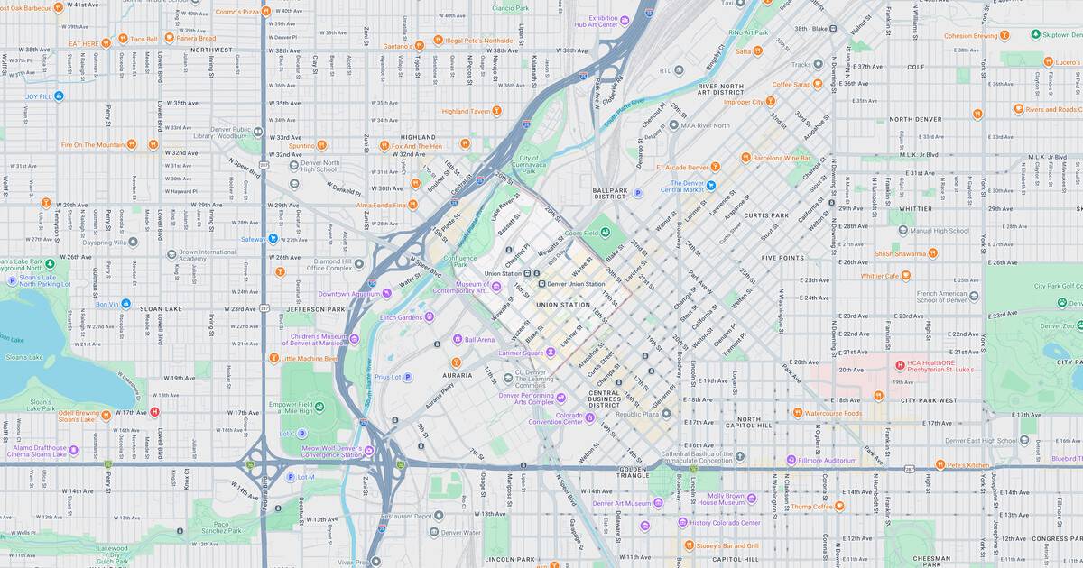 Detailed map of downtown Portland showing streets, parks, and transportation routes for navigation and urban planning.