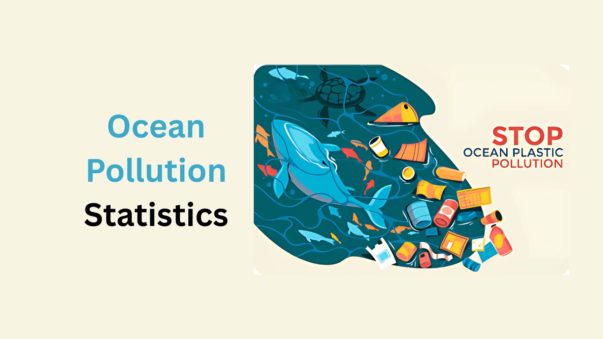 Ocean Pollution Statistics By Leading Sources of Pollution and Share of Waste Items in The Ocean