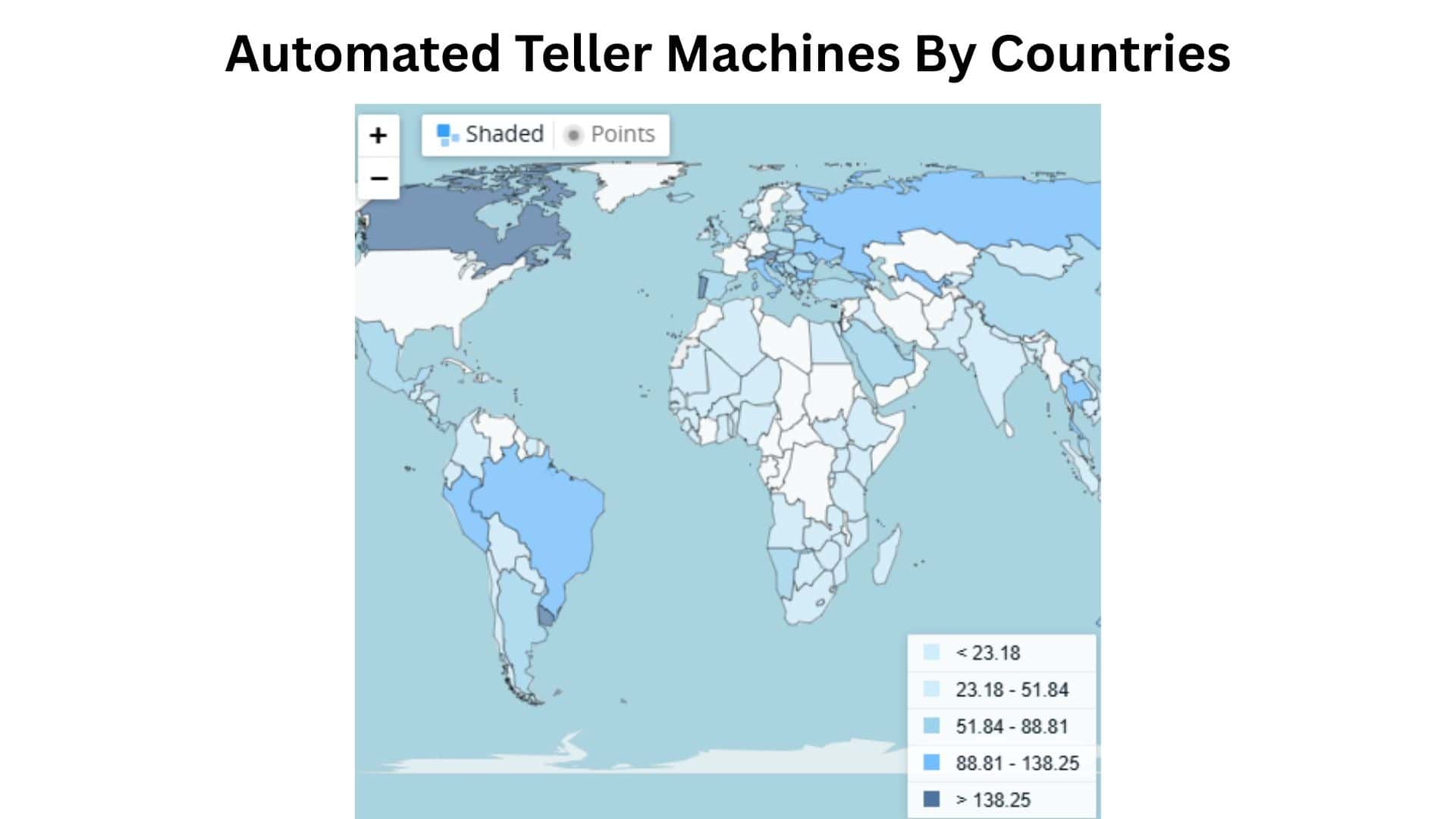 Automated Teller Machines By Countries