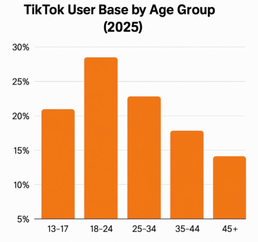 What are the user demographics of TikTok