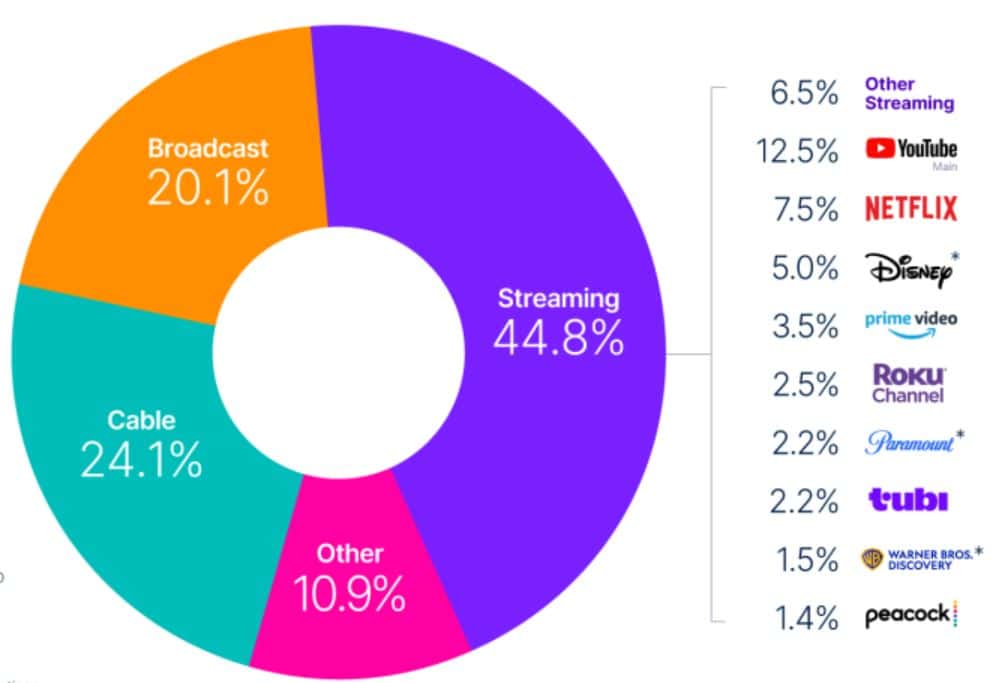 Total TV And Streaming Statistics