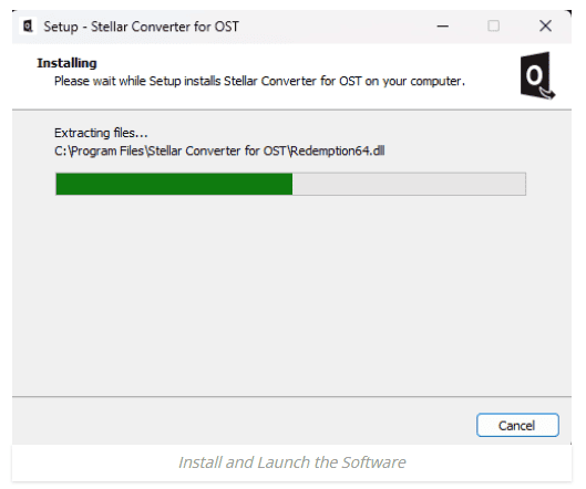 Stellar Coverter for OST Installation