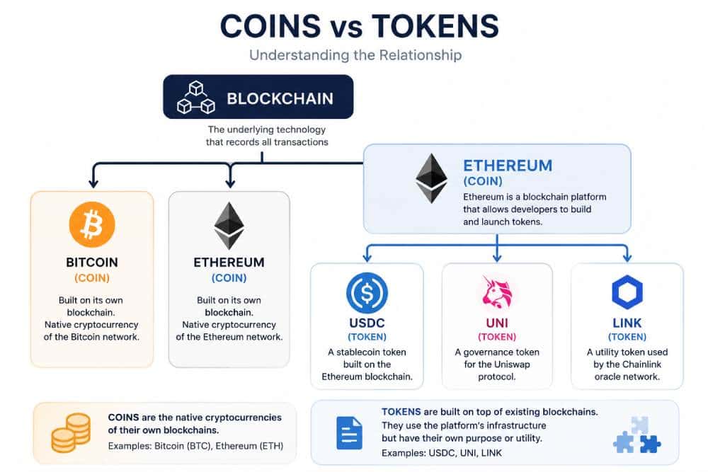 Coins vs Tokens