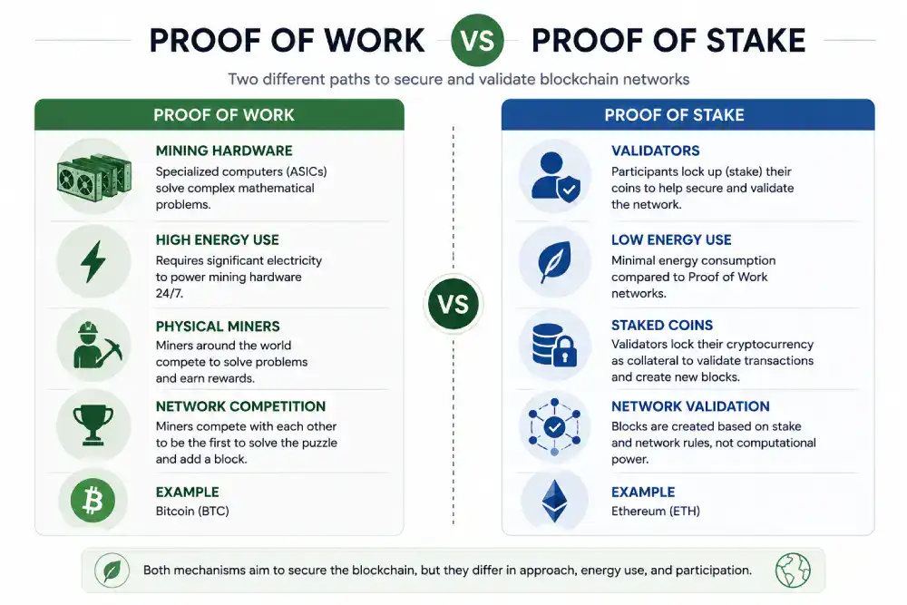 Proof of Work vs Proof of Stake