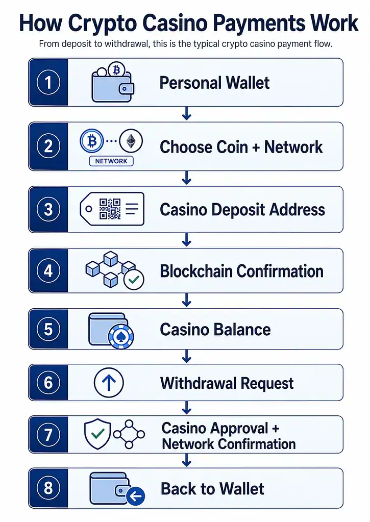 how crypto payments work