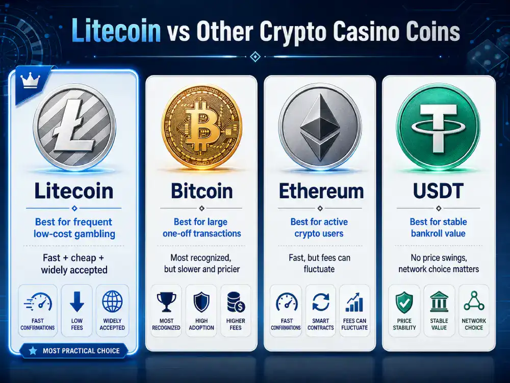 Litecoin vs Other Crypto Casino Coins