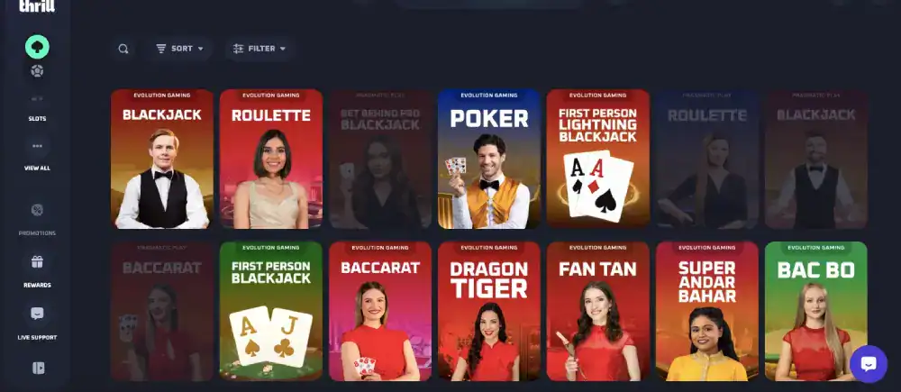 thrill casino