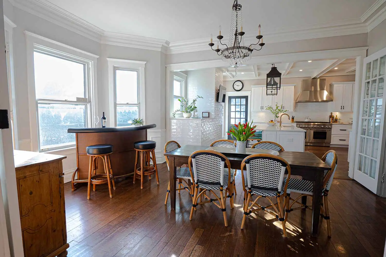 Open concept first-floor home addition by Elik Homes.