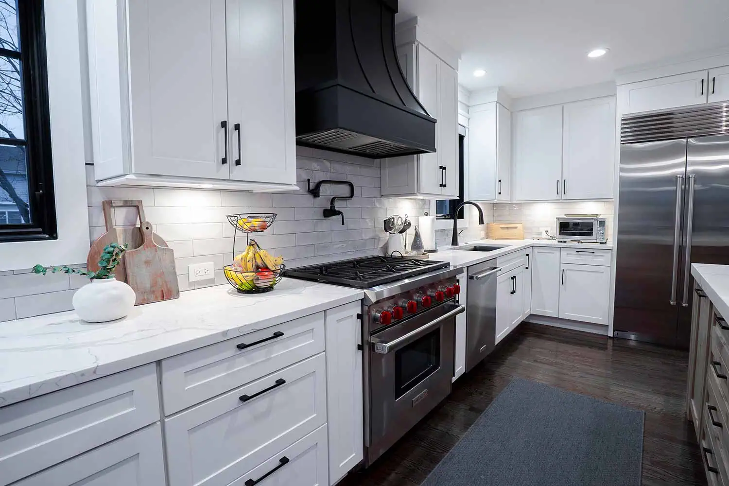 Kitchen addition by Elik Homes.