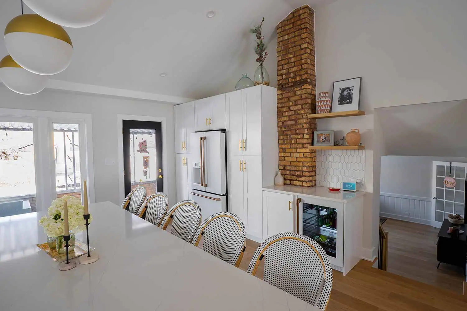All white and airy interior remodeling.