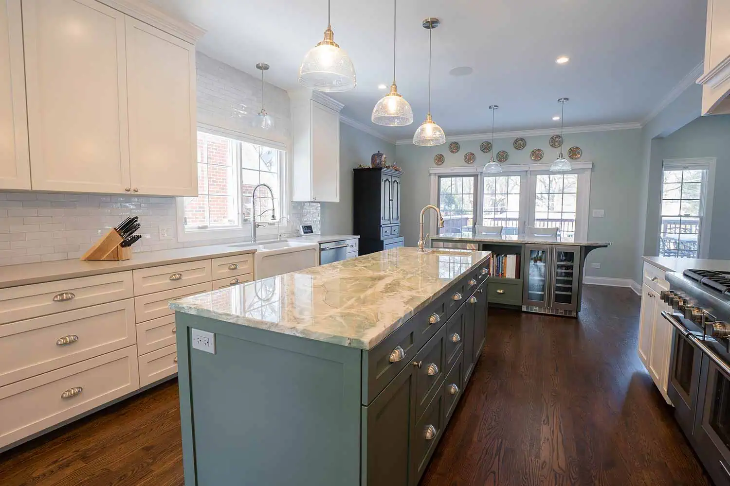 Interior remodel with high-end finishes.